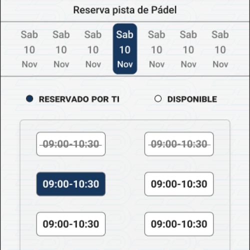 Elegir fecha y hora