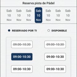 Elegir fecha y hora
